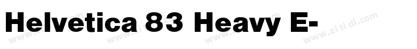 Helvetica 83 Heavy E字体转换